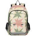 thumbnail image 1 of FORMRS School Backpack 17" Student Travel Bag with Laptop Compartment, Pink and Green Geometric, 1 of 7