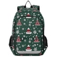 thumbnail image 1 of FORMRS Unisex School Backpack 17" Student Travel Bag with Laptop Compartment, Red Christmas Trees, 1 of 7
