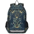 thumbnail image 1 of FORMRS Unisex School Backpack 17" Student Travel Bag with Laptop Compartment, Shadowy Forest Pattern, 1 of 7