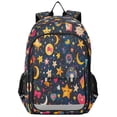 thumbnail image 1 of FORMRS Unisex School Backpack 17" Student Travel Bag with Laptop Compartment, Small Space Pattern, 1 of 7