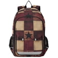 thumbnail image 1 of FORMRS Unisex School Backpack 17" Student Travel Bag with Laptop Compartment, Star Spangled Squares, 1 of 7