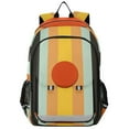 thumbnail image 1 of FORMRS School Backpack 17" Student Travel Bag with Laptop Compartment, Stripes and Circle, 1 of 7