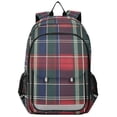 thumbnail image 1 of FORMRS School Backpack 17" Student Travel Bag with Laptop Compartment, Warm Tartan Mosaic, 1 of 7
