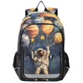 thumbnail image 1 of FORMRS School Backpack 17" Student Travel Bag with Laptop Compartment, Watercolor Astronaut, 1 of 7