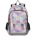 thumbnail image 1 of FORMRS Unisex School Backpack 17" Student Travel Bag with Laptop Compartment, Watercolor Marble Pattern, 1 of 7
