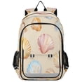 thumbnail image 1 of FORMRS Unisex School Backpack 17" Student Travel Bag with Laptop Compartment, Watercolor Seashell, 1 of 7