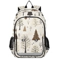 thumbnail image 1 of FORMRS Unisex School Backpack 17" Student Travel Bag with Laptop Compartment, Winter Forest, 1 of 7