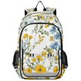 thumbnail image 1 of FORMRS School Backpack 17" Student Travel Bag with Laptop Compartment, Yellow Floral, 1 of 7