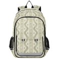 thumbnail image 1 of FORMRS Kids Backpack for School Unisex 17" Casual Bookbag Travel Daypack with Compartment Pockets, Sage Green Stripe Pattern, 1 of 7