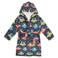 thumbnail image 1 of FORMRS Kids Bathrobe Unisex Hooded Robe Toddler Pajamas Sleepwear, Size 10-12T, Cartoon Space Cat, 1 of 7