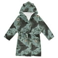 thumbnail image 1 of FORMRS Kids Bathrobe Unisex Hooded Robe Toddler Pajamas Sleepwear, Size 10-12T, Mystic Crows Pattern, 1 of 7