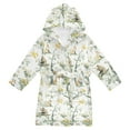 thumbnail image 1 of FORMRS Niños Bathrobe Unisex Hooded Robe Soft Plush Pajamas Sleepwear, Size 10-12T, Watercolor Forest Animals, 1 of 7