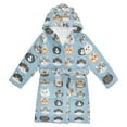 thumbnail image 1 of FORMRS Niños Bathrobe Unisex Hooded Robe Soft Plush Pajamas Sleepwear, Size 2-3T, Vibrant Cute Cat, 1 of 7