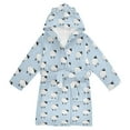 thumbnail image 1 of FORMRS Niños Bathrobe Unisex Hooded Robe Soft Plush Pajamas Sleepwear, Size 4-6T, Blue Sheep Pattern, 1 of 7