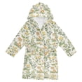 thumbnail image 1 of FORMRS Niños Bathrobe Unisex Hooded Robe Toddler Pajamas Sleepwear, Size 7-9T, Watercolor Animals Pattern, 1 of 7