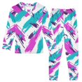 thumbnail image 1 of FORMRS Long Sleeve Top and Pants Pajama Set for Niños 2-Piece Sleepwear, Sizes 18M-8Y, Abstract Drawing, 1 of 6