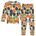 thumbnail image 1 of FORMRS Long Sleeve Top and Pants Pajama Set for Niños 2-Piece Sleepwear, Sizes 18M-8Y, Black Clover Pattern, 1 of 6