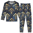 thumbnail image 1 of FORMRS Kids Pajama Set Cotton Long Sleeve Top and Pants 2-Piece Lounge Sleepwear, Sizes 18M-8Y, Blue Art Pattern, 1 of 6