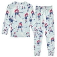 thumbnail image 1 of FORMRS Long Sleeve Top and Pants Pajama Set for Niños 2-Piece Sleepwear, Sizes 18M-8Y, Blue Ice Hockey, 1 of 6
