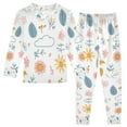 thumbnail image 1 of FORMRS Long Sleeve Top and Pants Pajama Set for Niños 2-Piece Sleepwear, Sizes 18M-8Y, Cartoon Doodles, 1 of 6