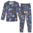 thumbnail image 1 of FORMRS Long Sleeve Top and Pants Pajama Set for Niños 2-Piece Sleepwear, Sizes 18M-8Y, Cartoon Ocean Pattern, 1 of 6