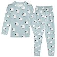 thumbnail image 1 of FORMRS Toddler Unisex Long Sleeve Top and Pants Pajama Set 2-Piece Sleepwear, Sizes 18M-8Y, Cartoon Sheep Pattern, 1 of 6