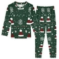 thumbnail image 1 of FORMRS Toddler Unisex Long Sleeve Top and Pants Pajama Set 2-Piece Sleepwear, Sizes 18M-8Y, Christmas Santa Hats, 1 of 6