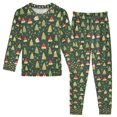 thumbnail image 1 of FORMRS Long Sleeve Top and Pants Pajama Set for Niños 2-Piece Sleepwear, Sizes 18M-8Y, Christmas Tree, 1 of 6