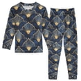 thumbnail image 1 of FORMRS Kids Pajama Set Cotton Long Sleeve Top and Pants 2-Piece Lounge Sleepwear, Sizes 18M-8Y, Elegance Art Pattern, 1 of 6
