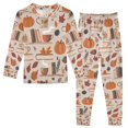 thumbnail image 1 of FORMRS Long Sleeve Top and Pants Pajama Set for Niños 2-Piece Sleepwear, Sizes 18M-8Y, Fall Acorns Pattern, 1 of 6