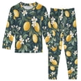 thumbnail image 1 of FORMRS Kids Pajama Set Cotton Long Sleeve Top and Pants 2-Piece Lounge Sleepwear, Sizes 18M-8Y, Floral Lemons, 1 of 6