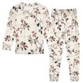 thumbnail image 1 of FORMRS Long Sleeve Top and Pants Pajama Set for Niños 2-Piece Sleepwear, Sizes 18M-8Y, Floral Plaid, 1 of 6