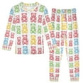 thumbnail image 1 of FORMRS Long Sleeve Top and Pants Pajama Set for Niños 2-Piece Sleepwear, Sizes 18M-8Y, Gummy Bear Pattern, 1 of 6