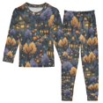 thumbnail image 1 of FORMRS Toddler Unisex Long Sleeve Top and Pants Pajama Set 2-Piece Sleepwear, Sizes 18M-8Y, Halloween Houses Pattern, 1 of 6