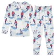 thumbnail image 1 of FORMRS Long Sleeve Top and Pants Pajama Set for Niños 2-Piece Sleepwear, Sizes 18M-8Y, Ice Rink, 1 of 6