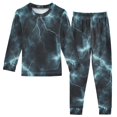 thumbnail image 1 of FORMRS Long Sleeve Top and Pants Pajama Set for Niños 2-Piece Sleepwear, Sizes 18M-8Y, Lightning Pattern, 1 of 6