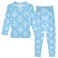 thumbnail image 1 of FORMRS Long Sleeve Top and Pants Pajama Set for Niños 2-Piece Sleepwear, Sizes 18M-8Y, Snowflake Pattern, 1 of 6