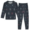 thumbnail image 1 of FORMRS Long Sleeve Top and Pants Pajama Set for Niños 2-Piece Sleepwear, Sizes 18M-8Y, Starry Night Pattern, 1 of 6