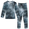 thumbnail image 1 of FORMRS Toddler Unisex Long Sleeve Top and Pants Pajama Set 2-Piece Sleepwear, Sizes 18M-8Y, Watercolor Sky Pattern, 1 of 6