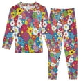 thumbnail image 1 of FORMRS Long Sleeve Top and Pants Pajama Set for Niños 2-Piece Sleepwear, Sizes 18M-8Y, Whimsical Floral, 1 of 6