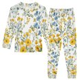 thumbnail image 1 of FORMRS Long Sleeve Top and Pants Pajama Set for Niños 2-Piece Sleepwear, Sizes 18M-8Y, Yellow Floral, 1 of 6