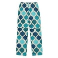 thumbnail image 1 of FORMRS Kids Pajama Pants with Pockets Size 11-12Y Boys Lounge Sleep Bottoms, Blue Geometric Pattern, 1 of 8