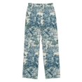 thumbnail image 1 of FORMRS Kids Pajama Pants with Pockets Size 11-12Y Boys Lounge Sleep Bottoms, Green Flourishing Garden, 1 of 8