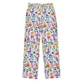 thumbnail image 1 of FORMRS Kids Pajama Pants with Pockets Size 11-12Y Boys Lounge Sleep Bottoms, Purple Wildflower Pattern, 1 of 8