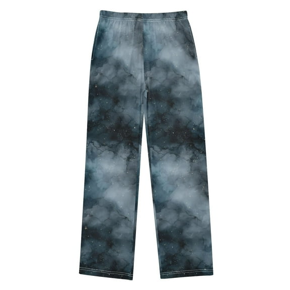 FORMRS Kids Pajama Pants with Pockets Size 11-12Y Boys Lounge Sleep Bottoms, Watercolor Sky Pattern