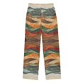 thumbnail image 1 of FORMRS Kids Pajama Pants with Pockets Size 13-14Y Boys Lounge Sleep Bottoms, Abstract Wavy Landscape, 1 of 8