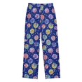 thumbnail image 1 of FORMRS Kids Pajama Pants with Pockets Size 13-14Y Boys Lounge Sleep Bottoms, Blue Colorful Candies, 1 of 8