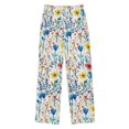 thumbnail image 1 of FORMRS Kids Pajama Pants with Pockets Size 13-14Y Boys Lounge Sleep Bottoms, Blue Wildflower Pattern, 1 of 8
