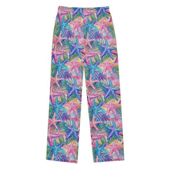 FORMRS Kids Pajama Pants with Pockets Size 13-14Y Boys Lounge Sleep Bottoms, Gradient Starfish Pattern