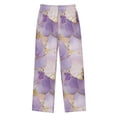 thumbnail image 1 of FORMRS Kids Pajama Pants with Pockets Size 13-14Y Boys Lounge Sleep Bottoms, Pastel Purple Marble Pattern, 1 of 8